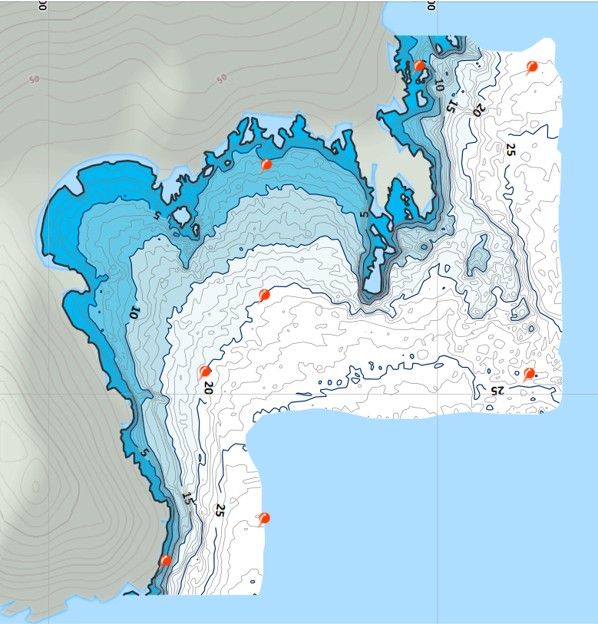 Contoh hasil peta contour