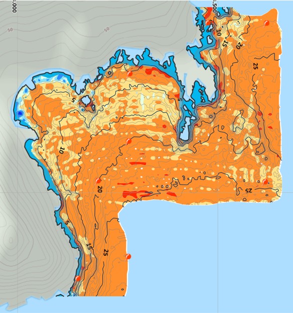 Contoh hasil peta hardness