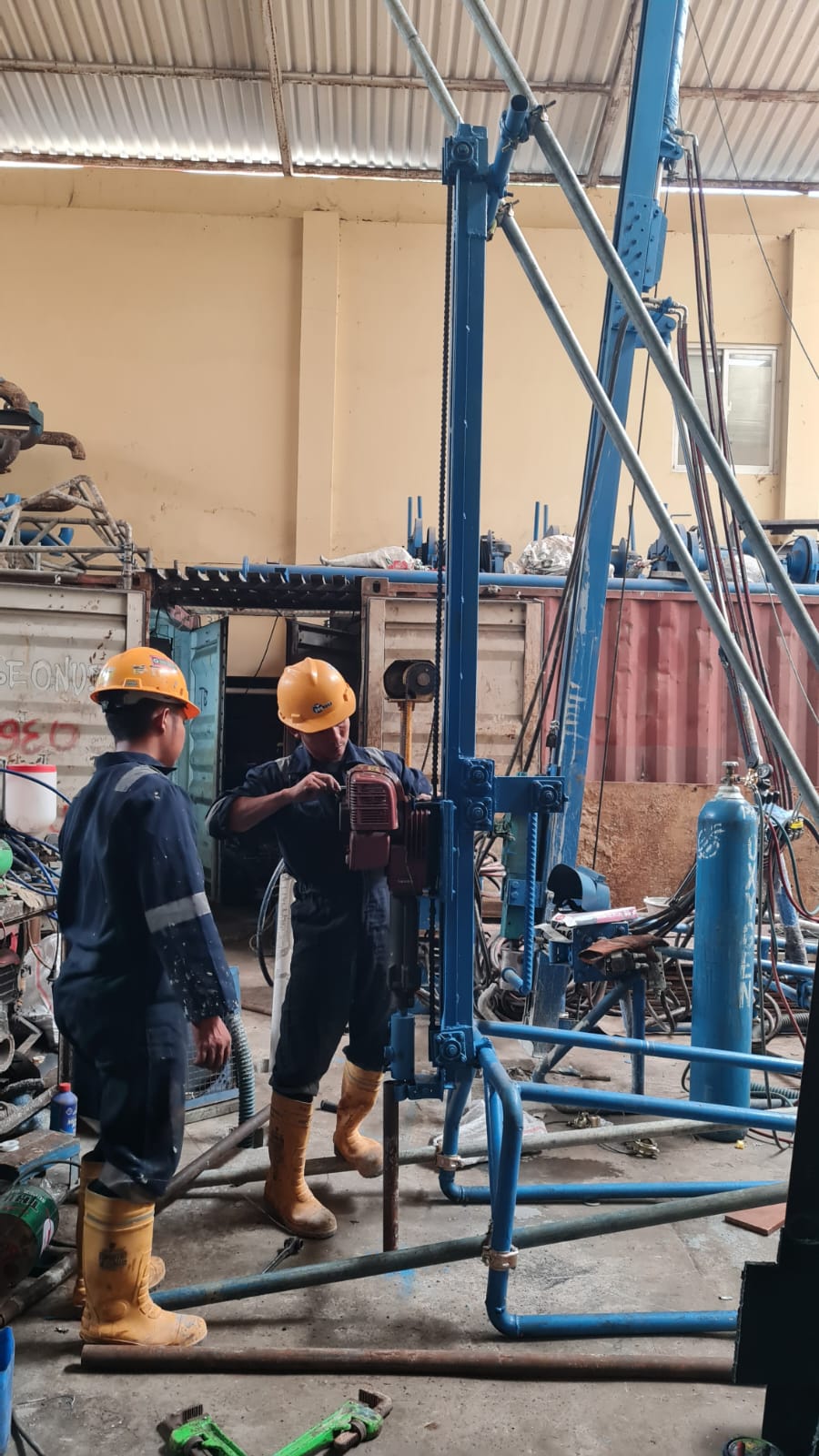 Rig Mesin Bensin + Skid