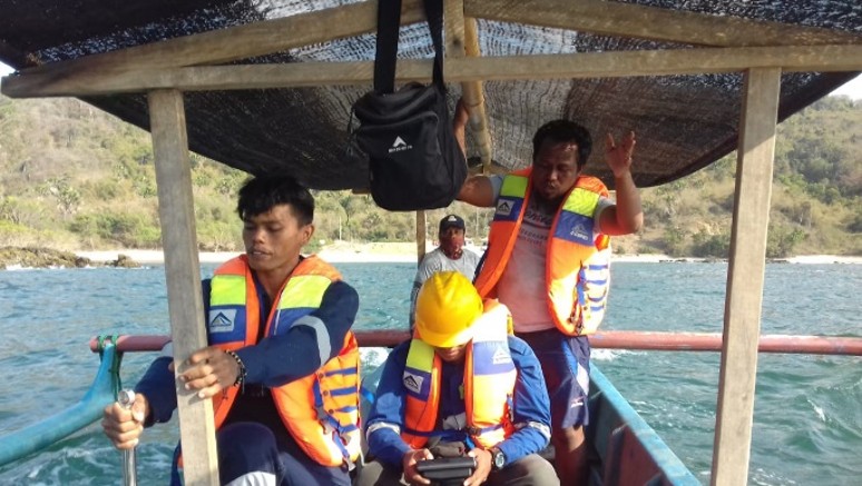 Survei Batimetri dengan Perahu