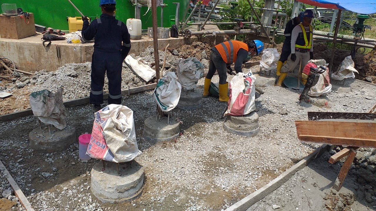 Mini Bore Pile at PLTU Lontar