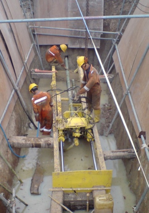 Gas pipeline installation at Cilegon, Banten, Indonesia (2007)