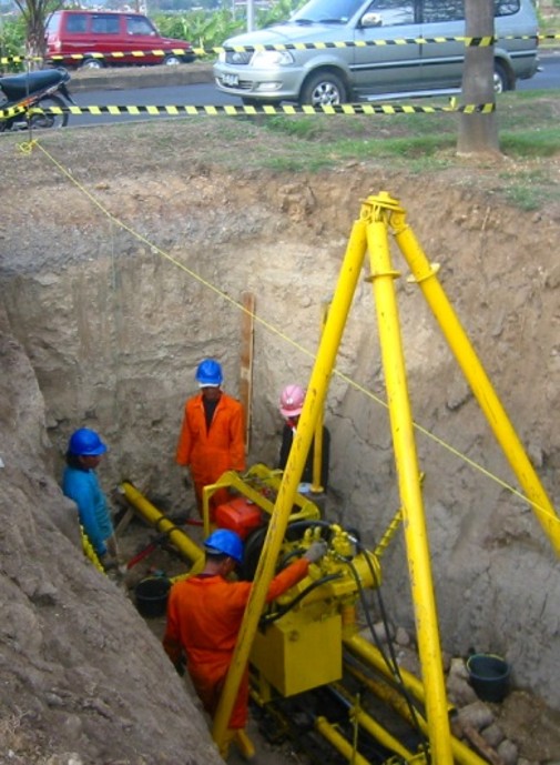 Gas pipeline installation at, Cilegon, Banten, Indonesia (2008)